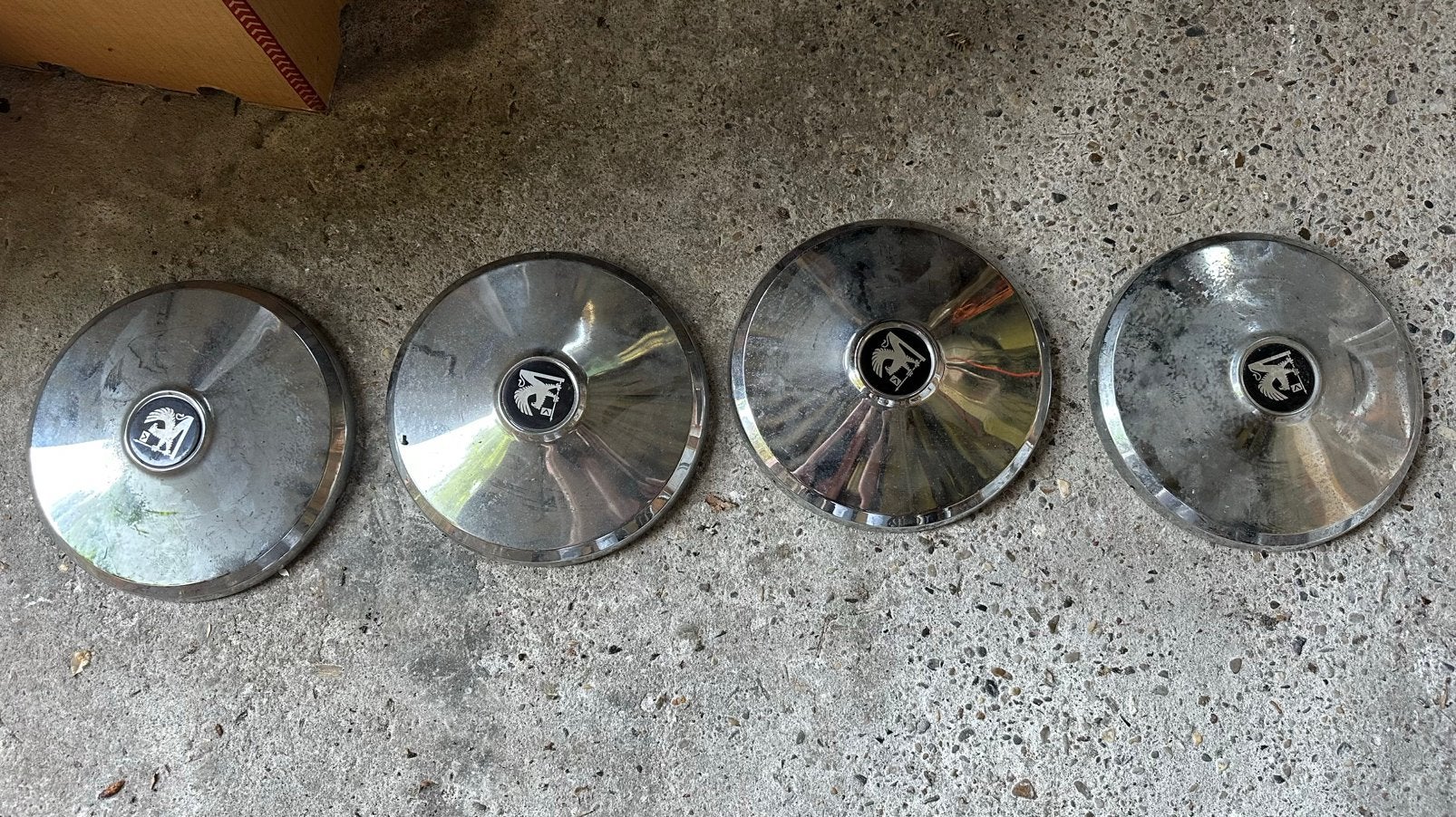 Set Vauxhall wieldoppen, rvs/chroom, Ophalen of Verzenden, Gebruikt
