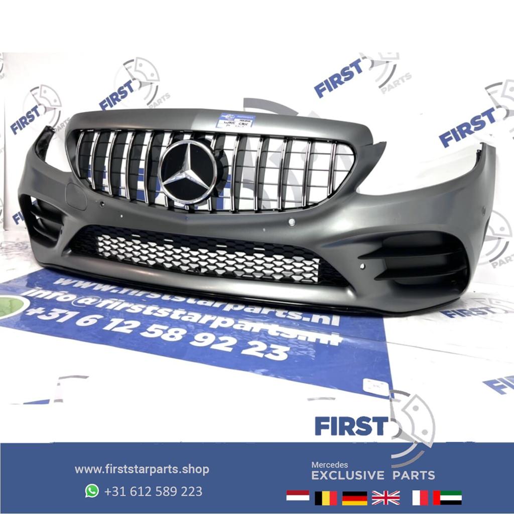 W205 FACELIFT AMG VOORBUMPER + PANAMERICANA GRIL 2019 Merced, Gebruikt, -, Voor, Ophalen of Verzenden