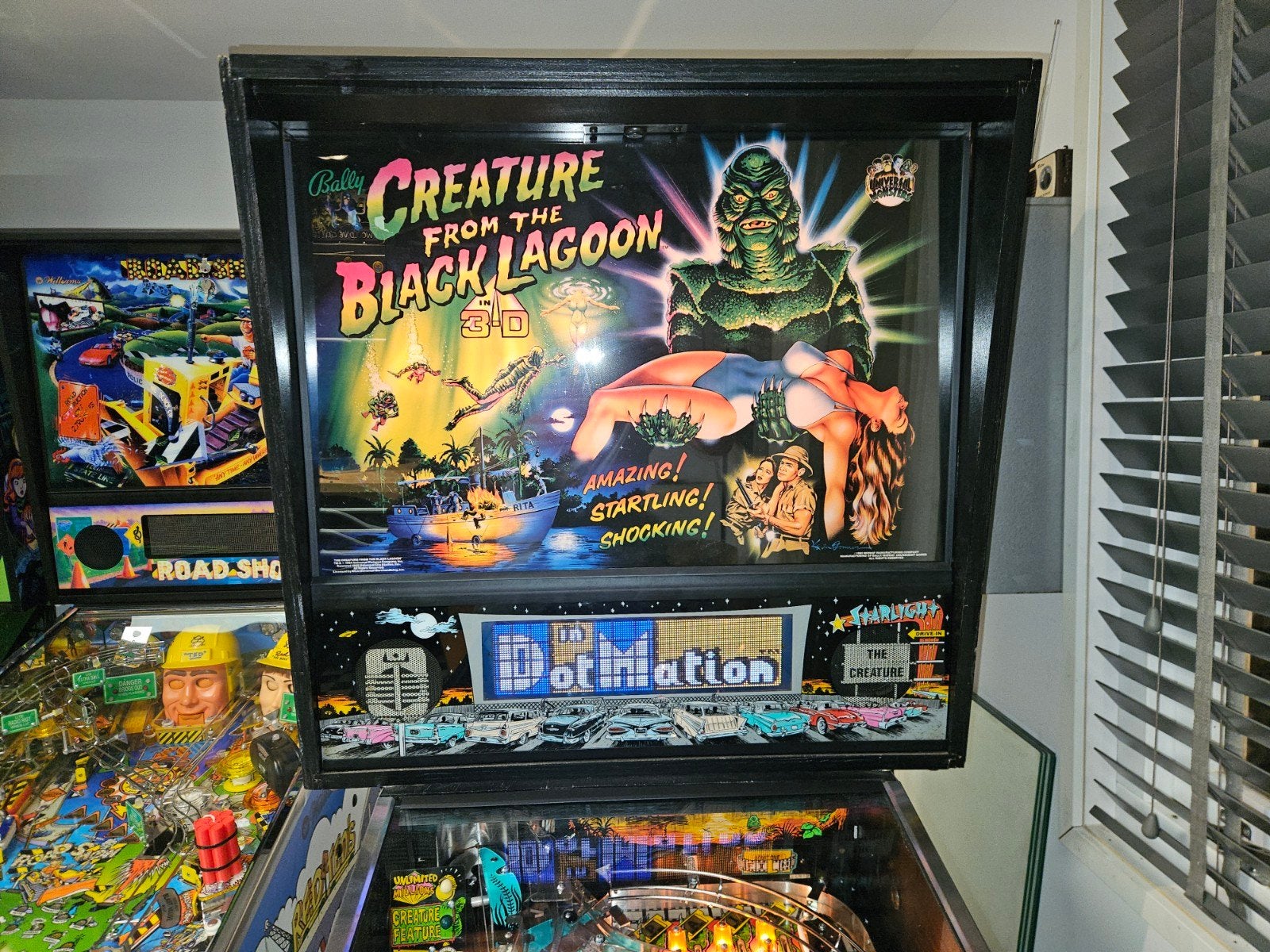 creature from the black lagoon flipperkast, Ophalen, Bally, Zo goed als nieuw, Dot-matrix
