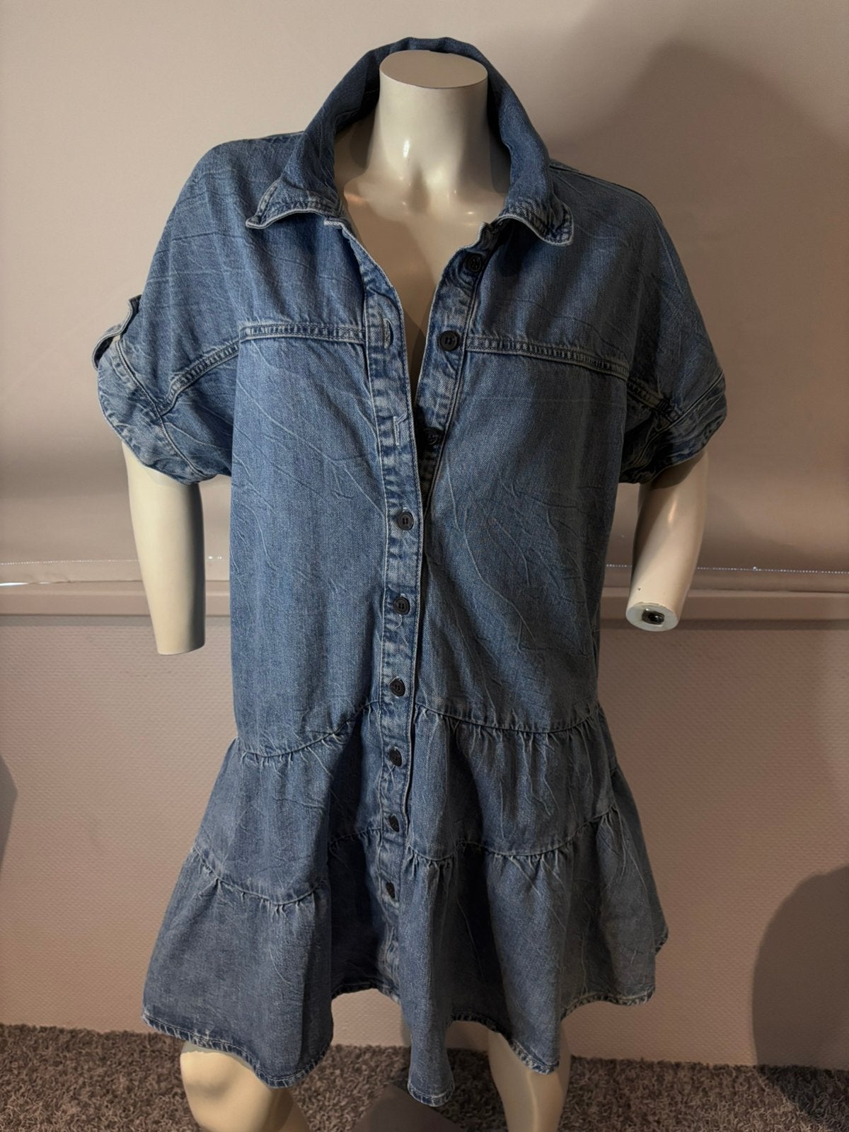Zara jeans jurkje xl, Blauw, ., Maat 46/48 (XL) of groter, Ophalen of Verzenden