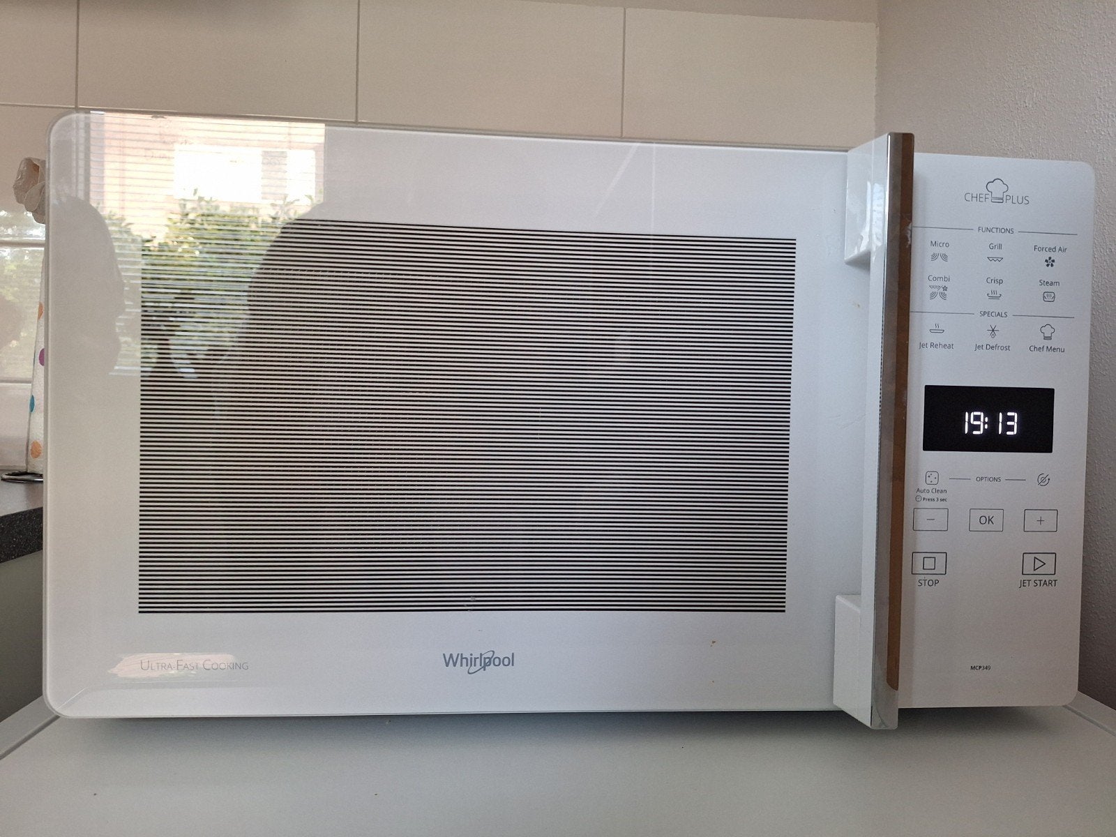 Te koop: combimagnetron van Whirlpool, Witgoed en Apparatuur, Magnetrons, Ophalen, Combimagnetron, Crisp, Gebruikt
