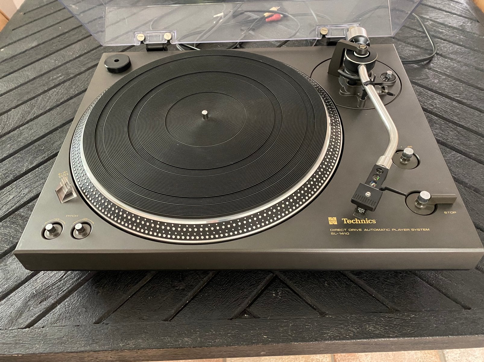 Technics SL-1410 Direct Drive Platenspeler, Gebruikt, Automatisch, Ophalen of Verzenden, Platenspeler