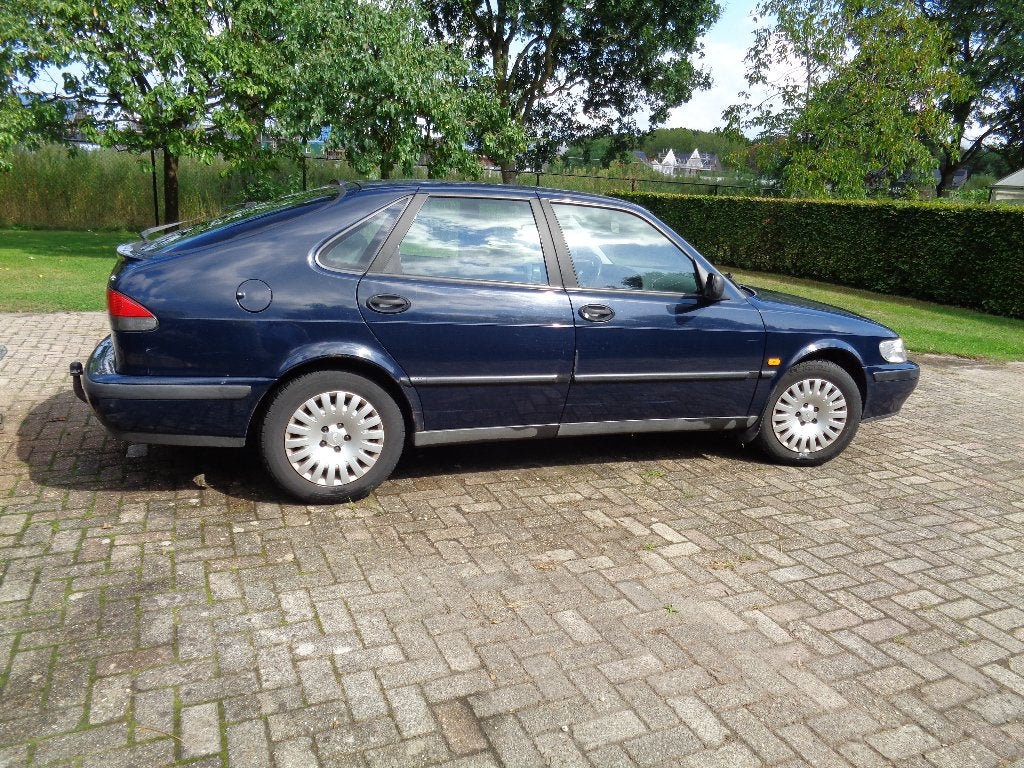 Saab 9-3 2.0 I 1998 Blauw, Auto's, Voorwielaandrijving, 4 cilinders, 1290 kg, Blauw