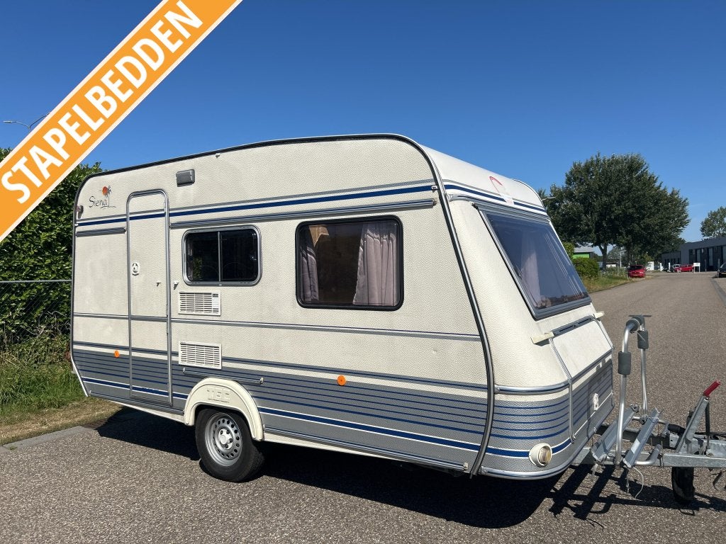 TEC 390 TK VOORTENT 350 XL STAPELBED, Caravans en Kamperen, Standaardzit, T.E.C., Schokbreker, Bedrijf