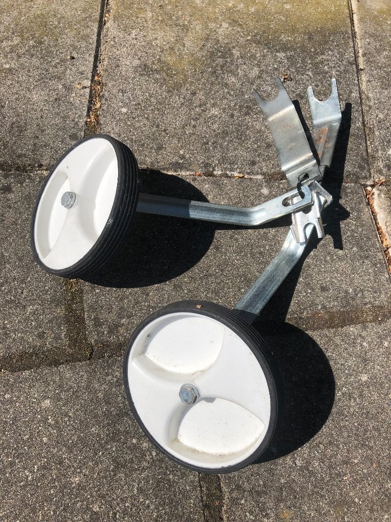 Zijwieltjes voor een kinderfiets, Ophalen of Verzenden, Gebruikt, Minder dan 16 inch, Zijwieltjes