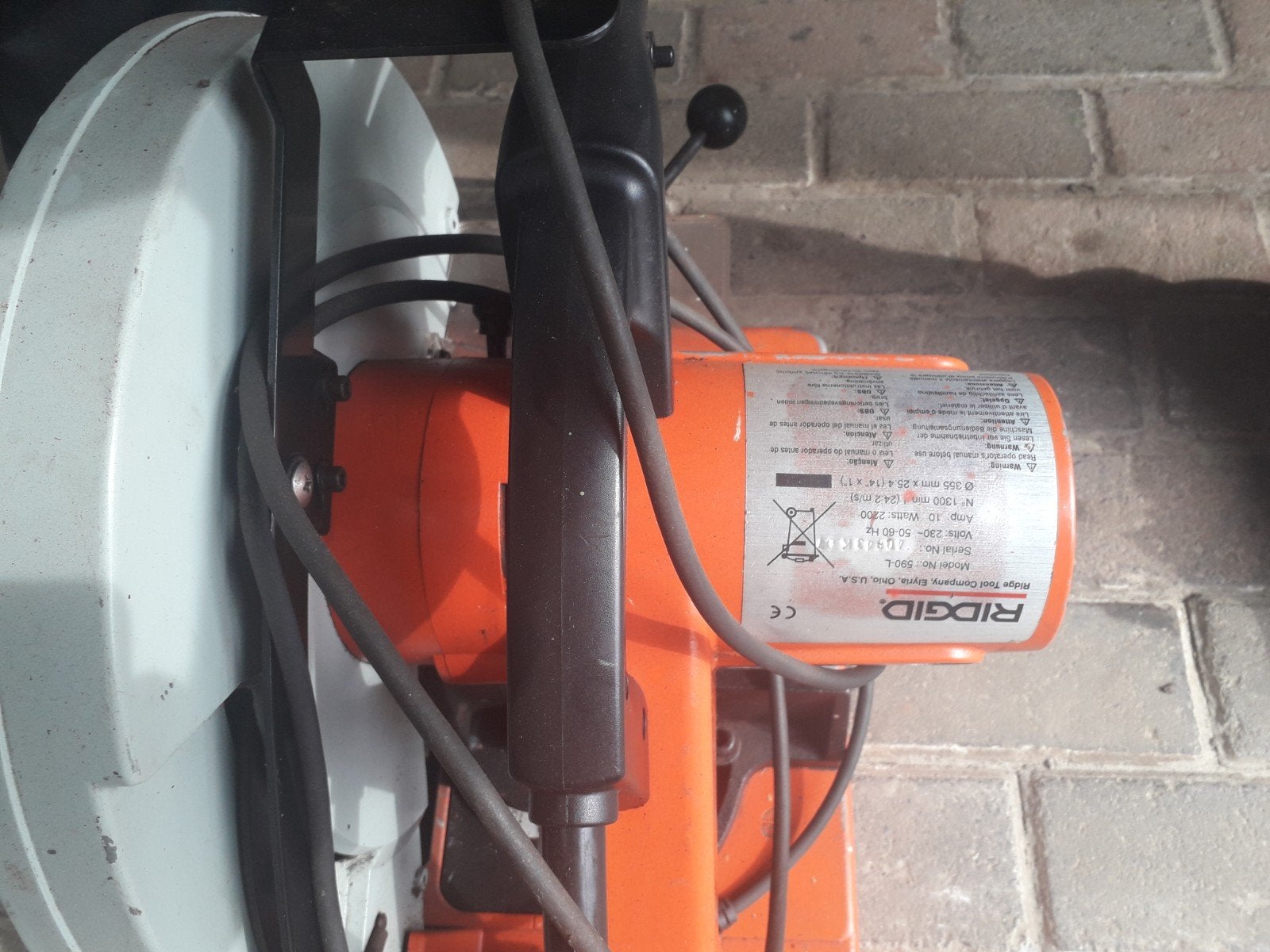 Ridgid  l 590  afkortzaag..., Ophalen of Verzenden