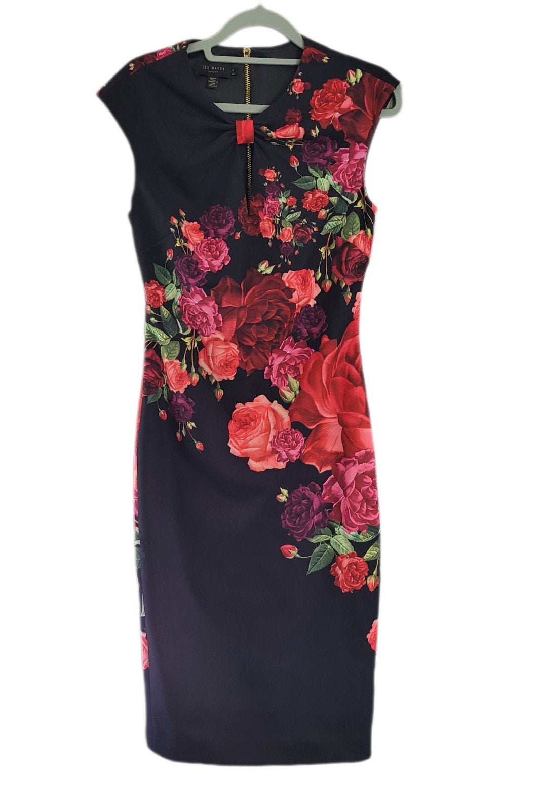 mooie jurk van Ted Baker maat 1 =36, Overige kleuren, Ophalen of Verzenden, Zo goed als nieuw, Maat 36 (S)