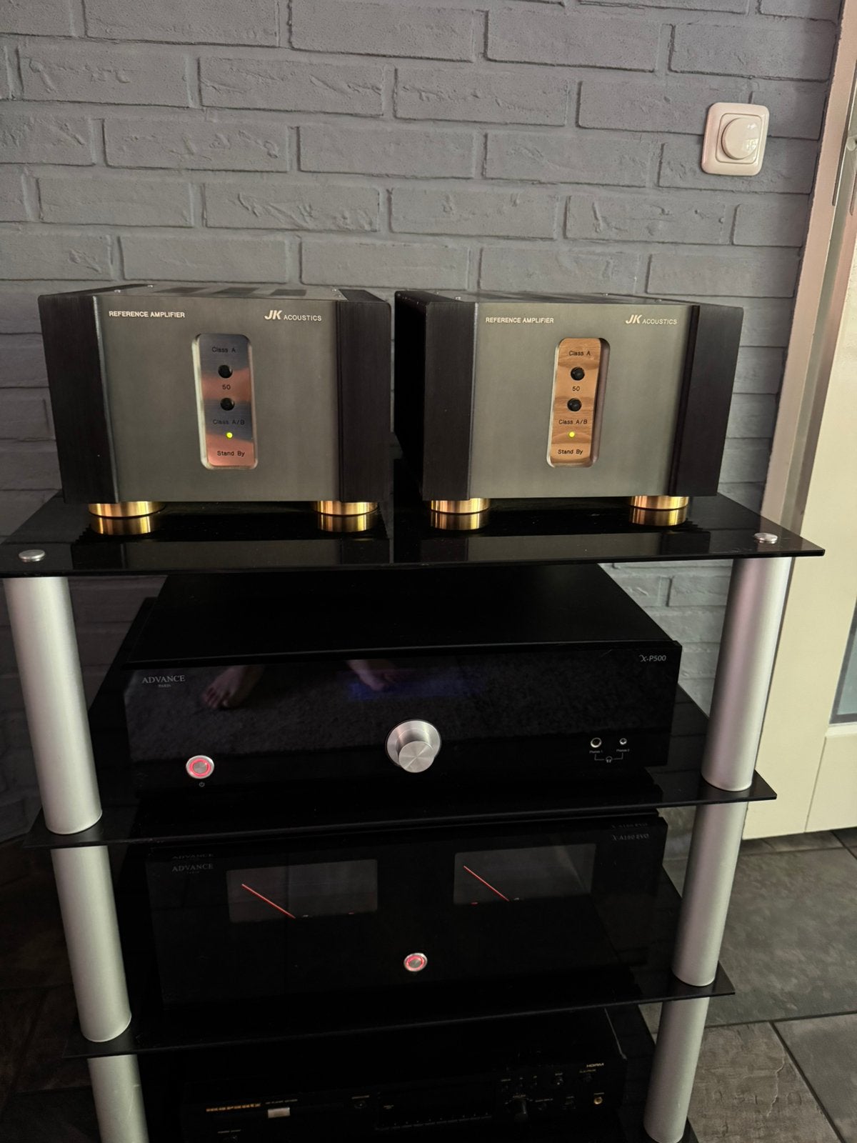 JK acoustics reference eindversterkers, Ophalen of Verzenden, Gebruikt, 120 watt of meer, Overige merken