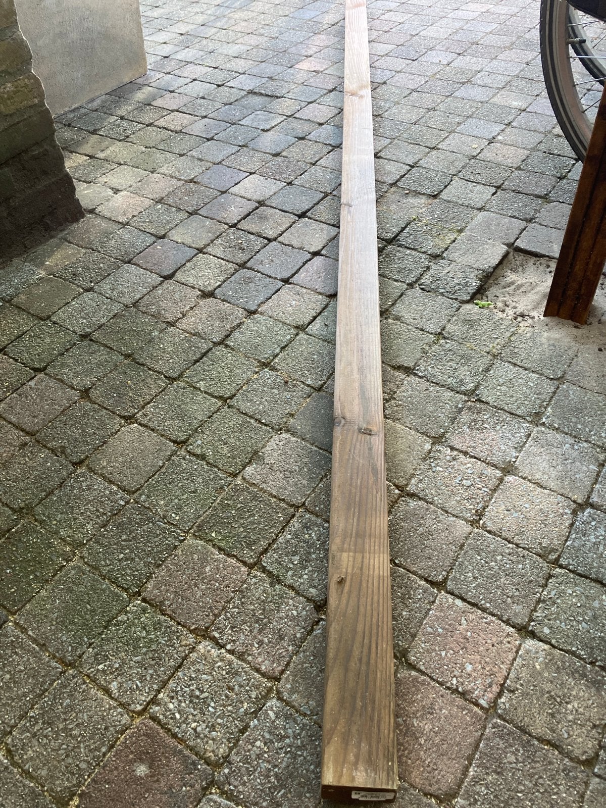 Azobe  balk 48x72 mm bij 2.40, Doe-het-zelf en Verbouw, Hout en Planken, Ophalen, Nieuw, 200 tot 250 cm, 50 mm of meer