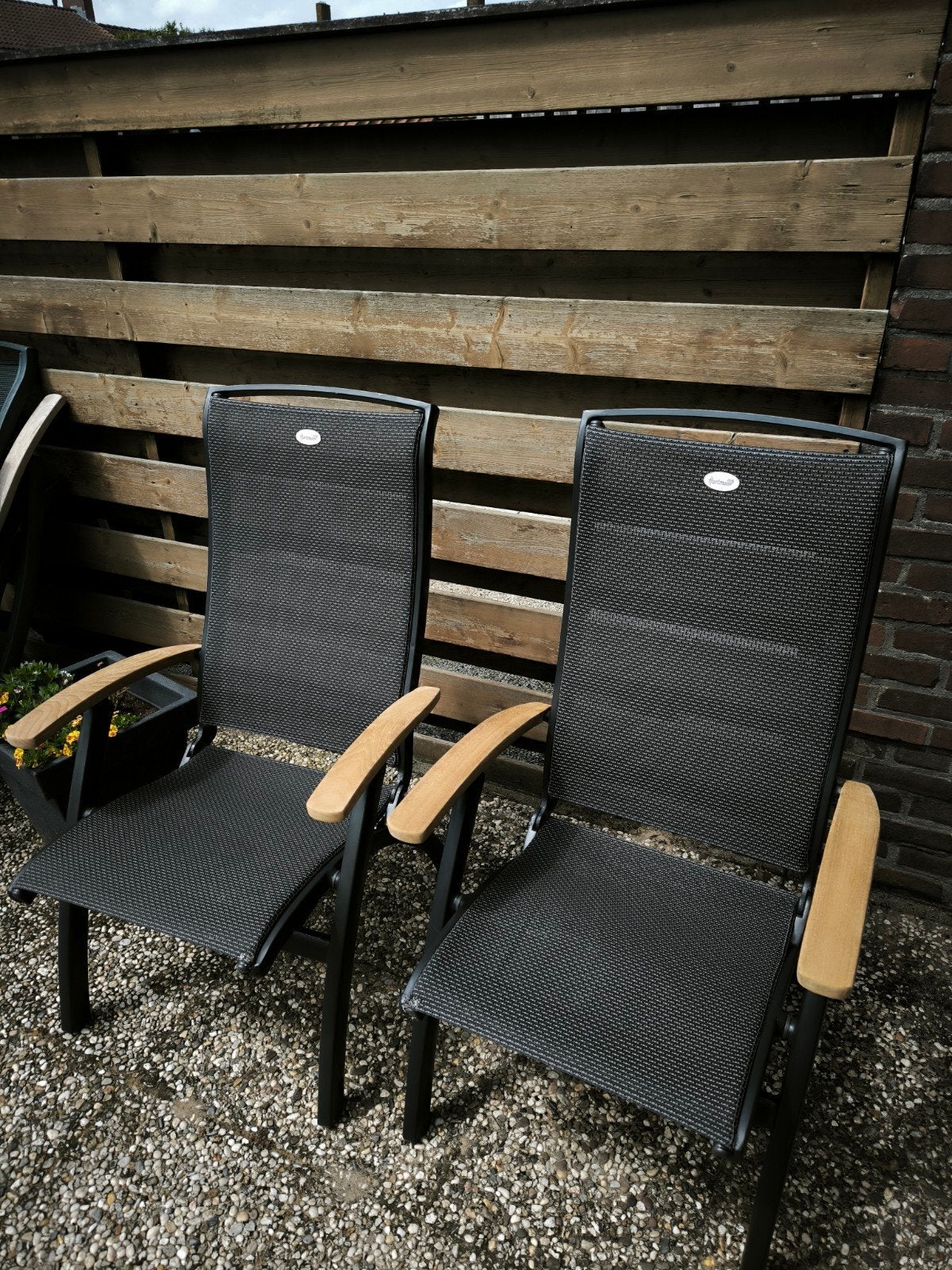 2 Hartman DaVinci verstelbare tuinstoelen., Ophalen, Gebruikt, Verstelbaar