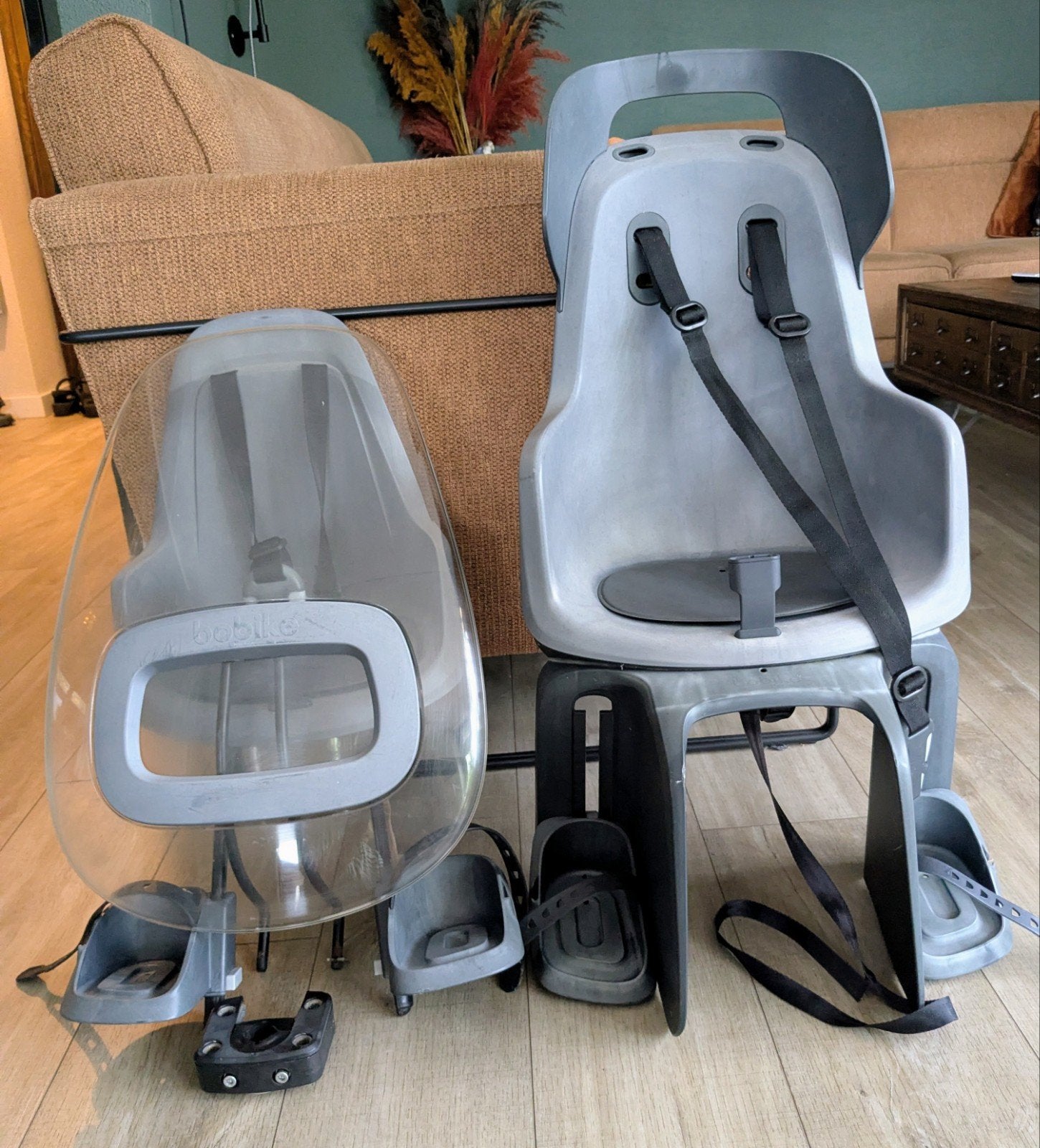 Bobike GO Mini & GO Carrier fietszitjes met wind, Ophalen, Achterzitje, 9 t/m 18 kg, Bobike