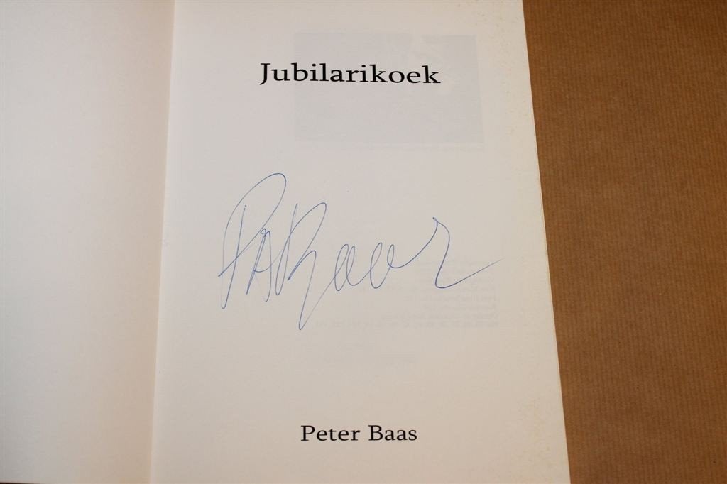 Jubilarikoek — Muziekverhalen van Peter Baas, Gesigneerd, Ophalen of Verzenden, Gelezen, Artiest