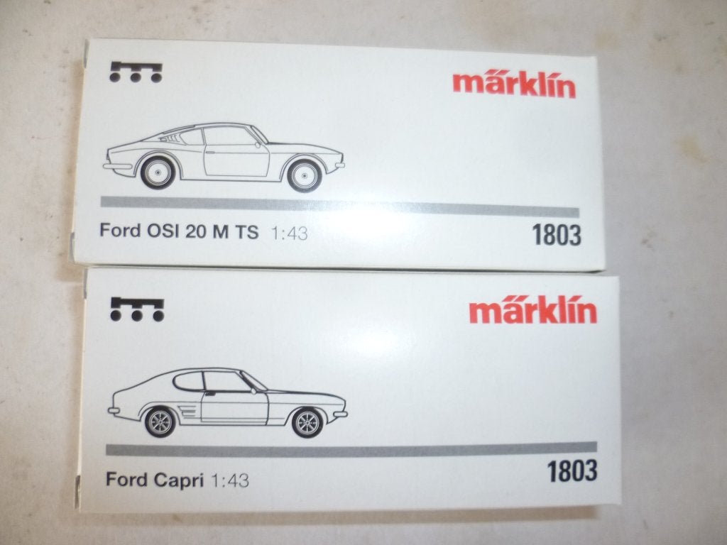 Marklin Dubbelset 1803 Ford Capri en Ford Osi 20 M TS 1:43., Ophalen of Verzenden, Nieuw, Auto, Overige merken