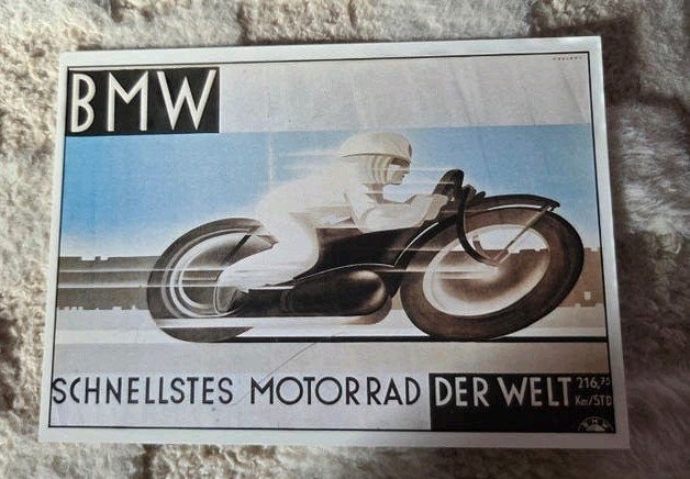 Vintage BMW Motorrad  - 'Schnellstes Motorrad der Welt', Verzamelen, Verzenden, 1980 tot heden, Ongelopen, Voertuig