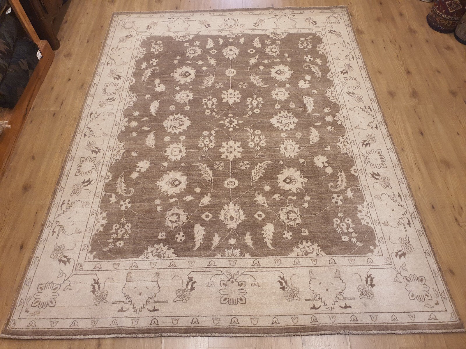 Handgeknoopt oosters tapijt ziegler 243x187, Info@SlatsAntiek.nl, Bruin, Perzisch, 150 tot 200 cm