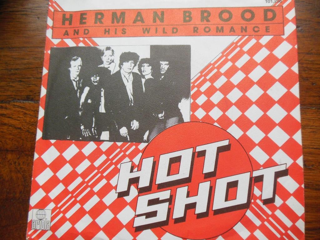 single herman brood hot shot 45rpm rock vinyl record 7'', Gebruikt, 7 inch, Single, Ophalen of Verzenden