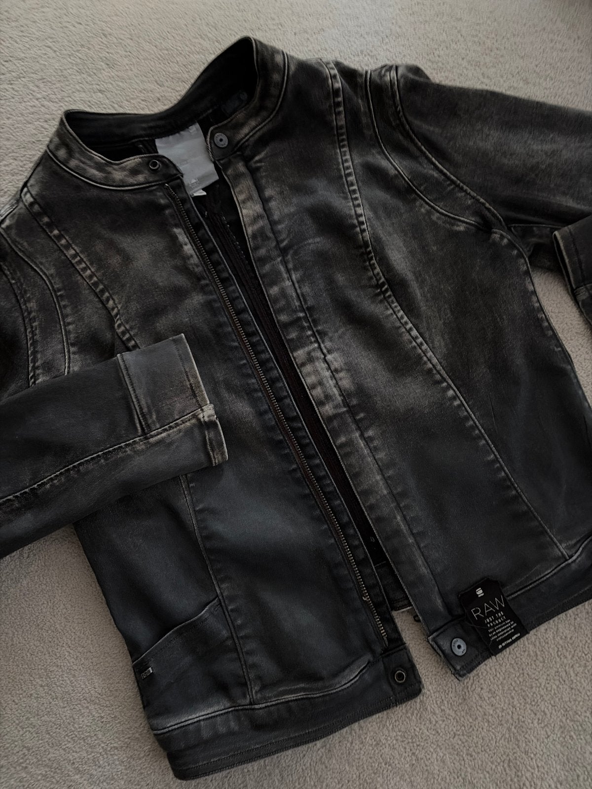 G-Star RAW Lynn R.W. Jkt Wmn spijkerjas, Verzenden, Zo goed als nieuw, Maat 42/44 (L), Zwart