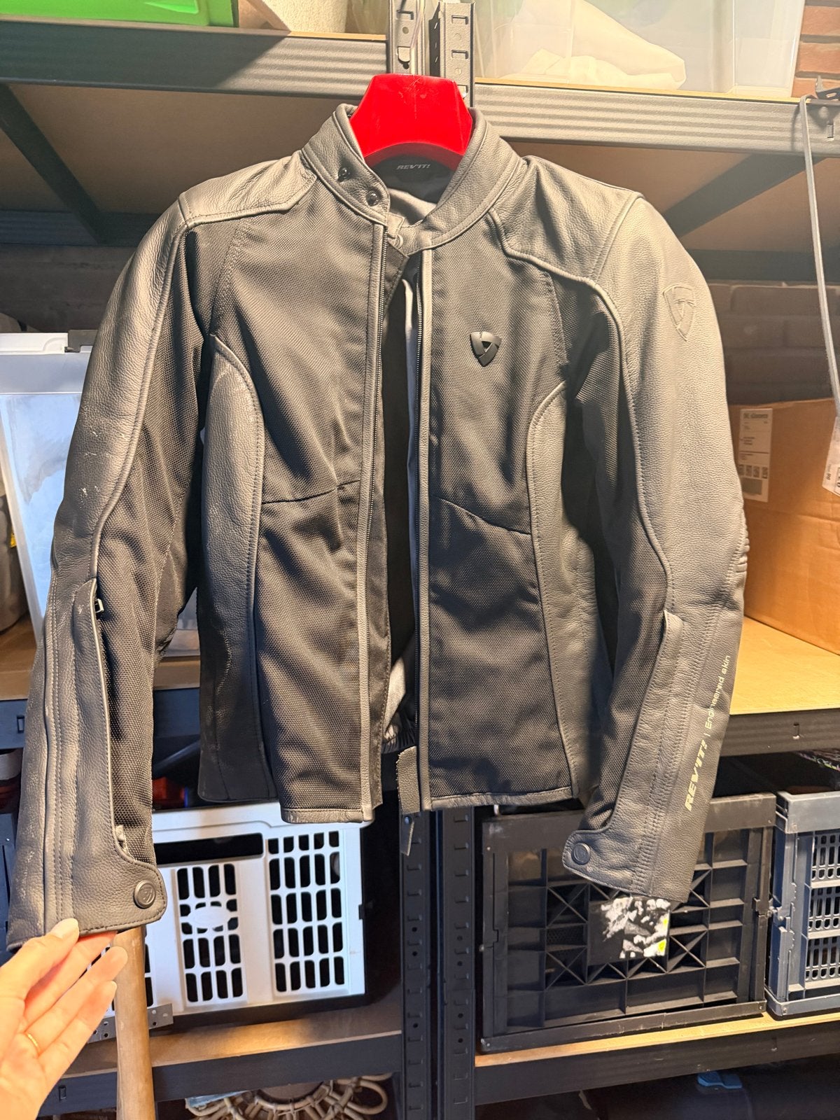 Dames REV'IT! motorjas | Leer & Textiel, Ophalen of Verzenden, Tweedehands, Dames, Jas | leer