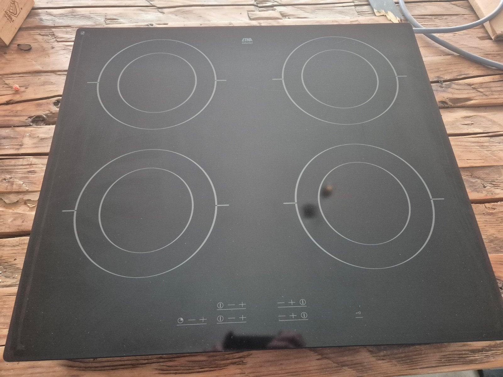 ETNA inductie kookplaat, Ophalen, Gebruikt, 4 kookzones, Inbouw