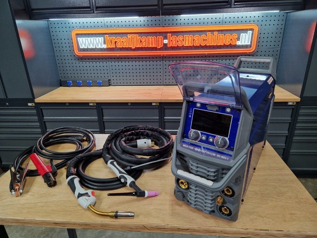 Weld Star 4-in-1 lasapparaat MIG & TIG HF AC/DC – 200 Amp, Ophalen of Verzenden, Nieuw, 150 tot 250 ampère, Tig