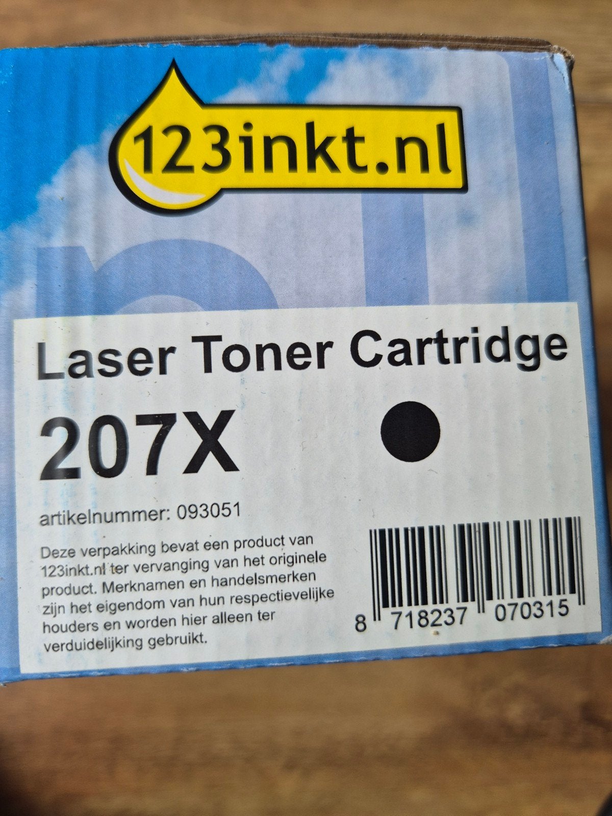 Laser Toner Cartridge 207X, Computers en Software, Printerbenodigdheden, Ophalen of Verzenden, Nieuw, Toner, 123inkt