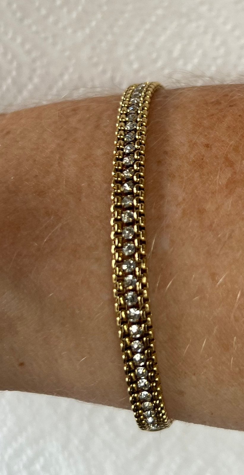 Rvs armbanden met steentjes., Sieraden, Tassen en Uiterlijk, Armbanden, Ophalen of Verzenden, Nieuw, Zilver, Staal