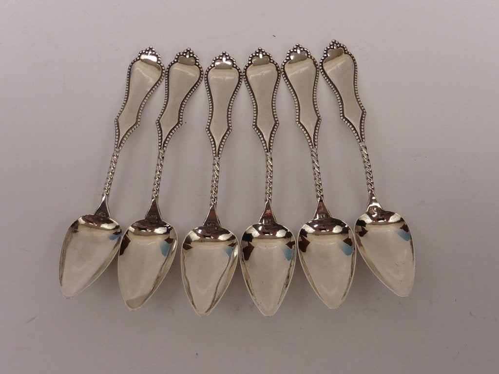 6 zilveren cocktaillepeltjes                             Z60, Ophalen of Verzenden, Zilver