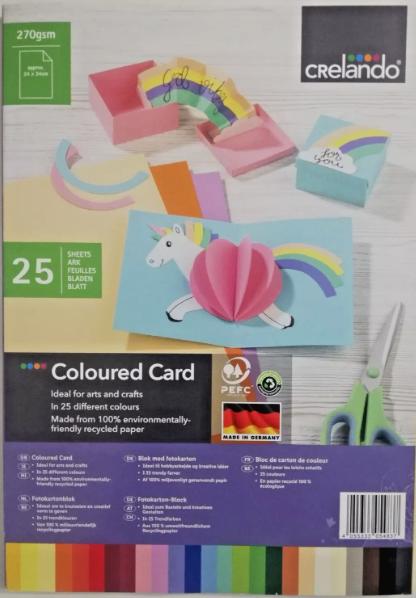 Crelando 270 g gekleurd papier - 25 vellen -, Ophalen of Verzenden