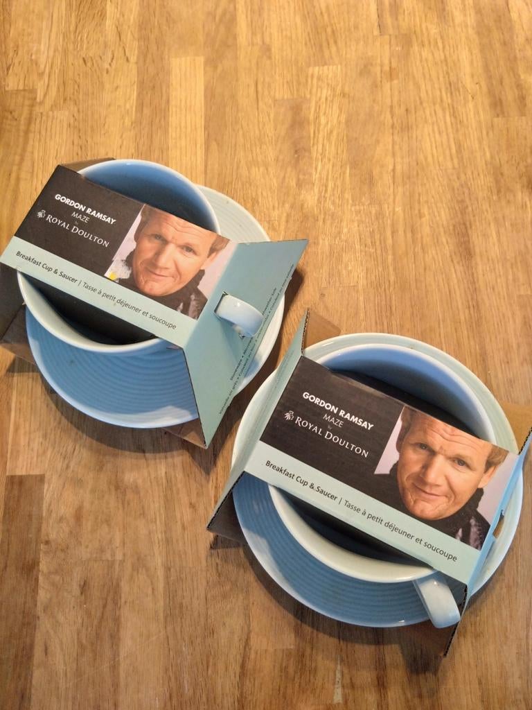 Thee/koffie kop van Royal doulton voor Gordon Ramsay, Nieuw, Ophalen of Verzenden, Overige stijlen, Kop(pen) en/of Schotel(s)