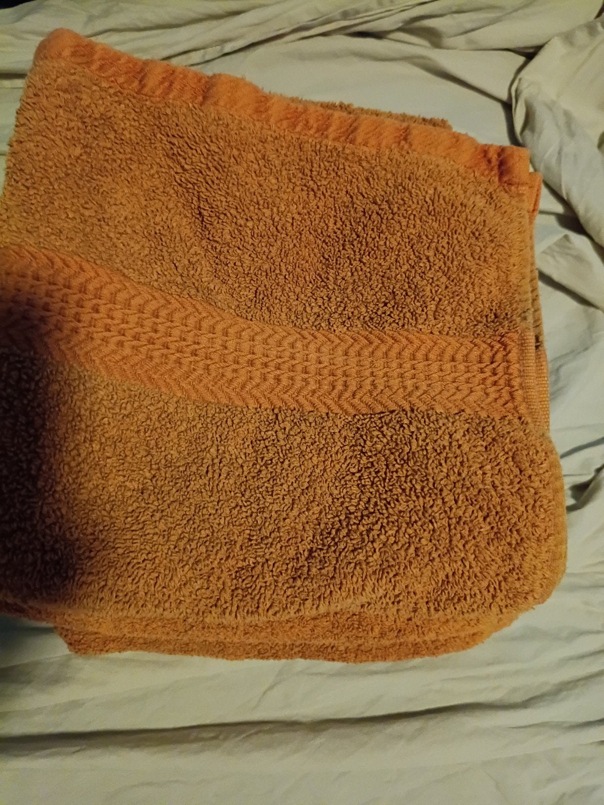 3 dikke handdoeken, Gebruikt, Overige merken, Handdoek, Oranje