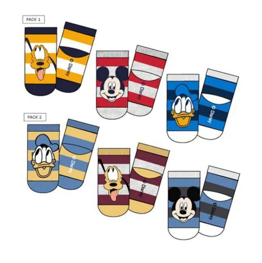 3 paar Donald, Mickey, Pluto Sokken - Maat 19/21 -21/24, Disney, Nieuw, Ophalen of Verzenden, Nvt