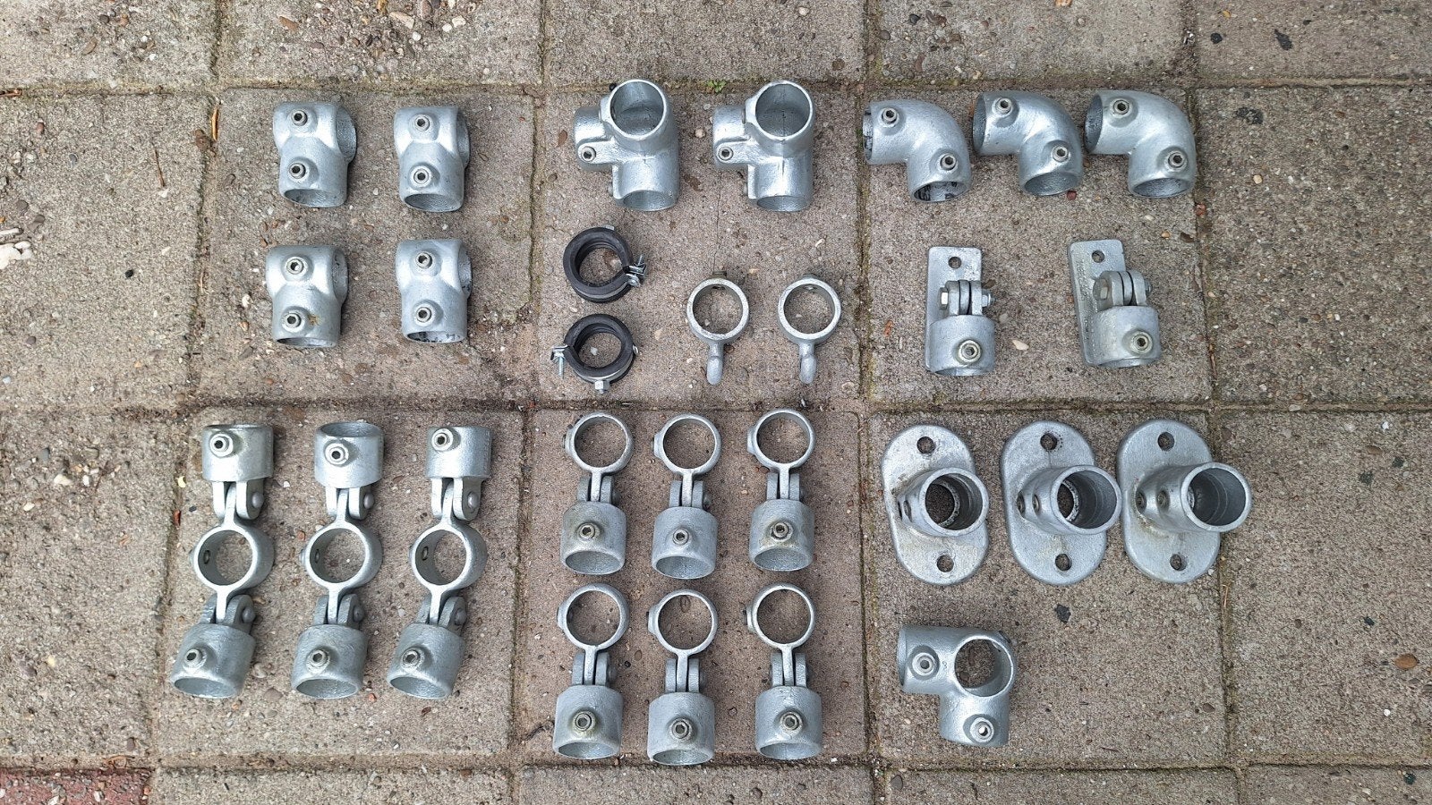 28x steigerbuiskoppelingen 42,4 mm - diverse koppelingen, Ophalen