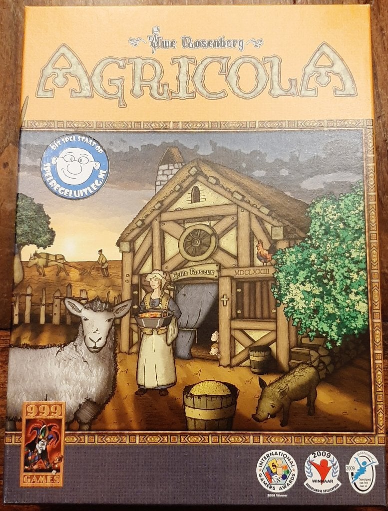 ‍️‍🧑‍🌾zgan: Agricola bordspel - Originele editie🏷️€50,-, Een of twee spelers, Ophalen of Verzenden, Zo goed als nieuw, 999 Games