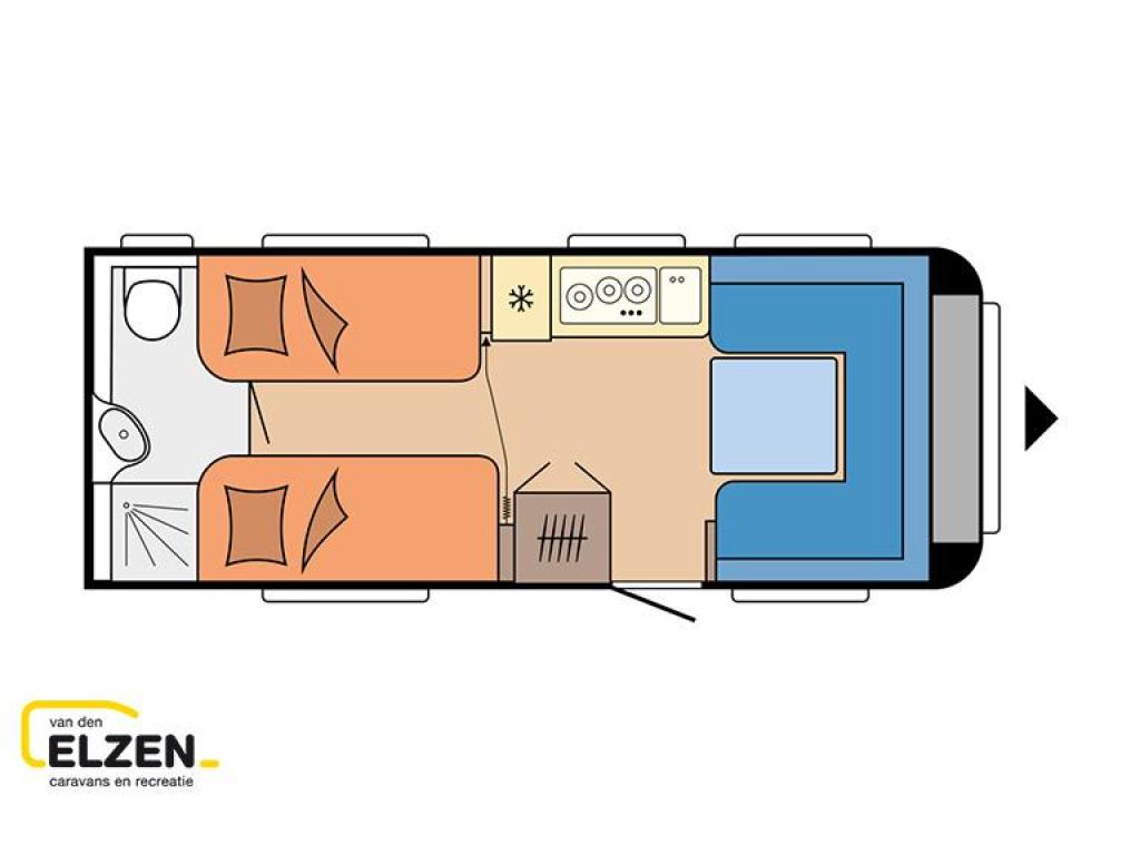 Hobby Excellent Edition 540 WLU Model 2026, Bekl. Nyo, Caravans en Kamperen, Caravans, Hobby, Bedrijf, 6 tot 7 meter, Overige typen