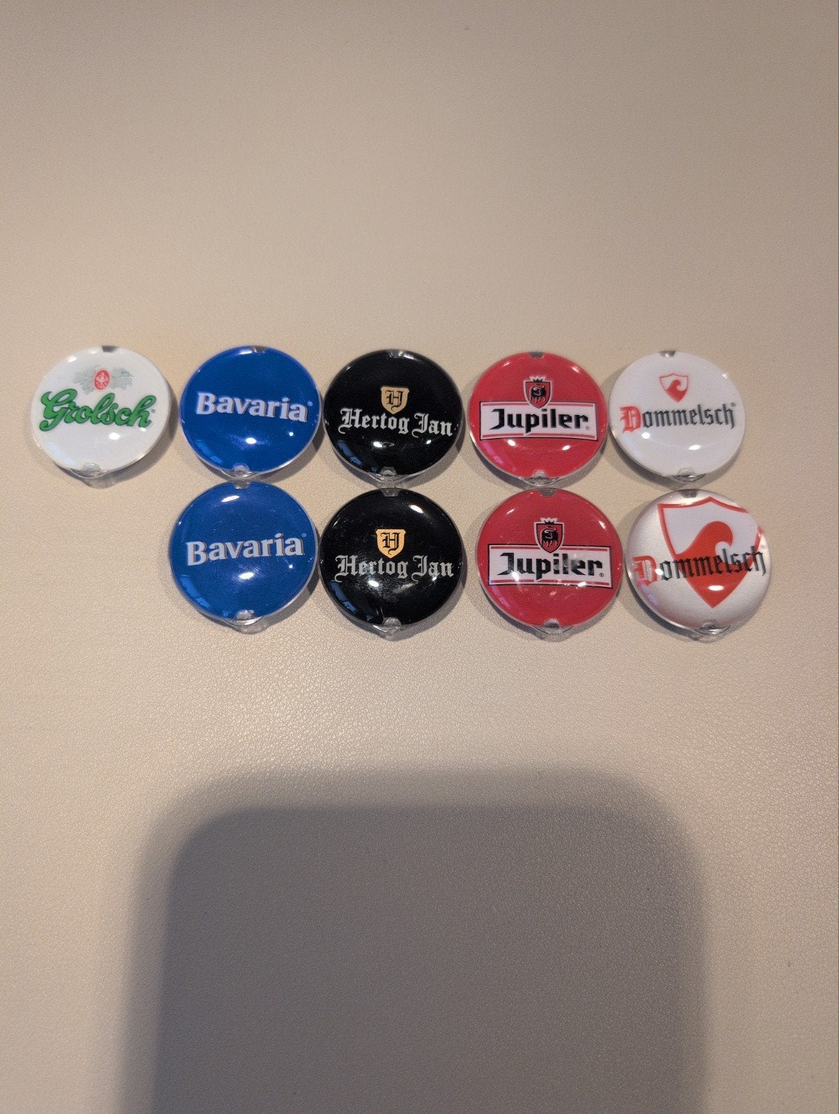 Magneetjes diverse biermerken - Grolsch, Bavaria, Hertog Jan, Ophalen of Verzenden, Gebruikt, Overige typen, Grolsch