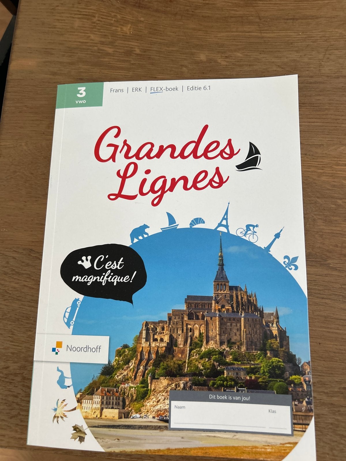 Grandes Lignes 3 vwo Frans FLEX-boek Editie 6.1, Boeken, Ophalen of Verzenden, Alpha, Zo goed als nieuw