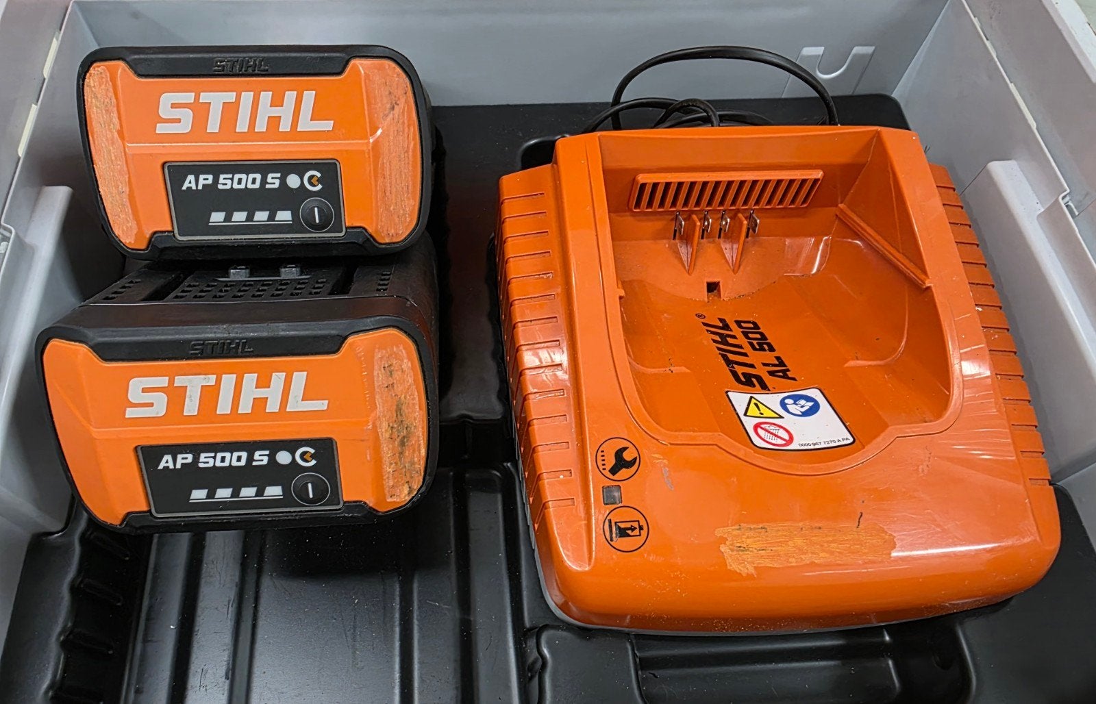 Stihl Accu Kettingzaag MSA 220 C-B met 2x AP 500 S en AL 500, Ophalen, Stihl, 70 mm of meer, Kettingzaag