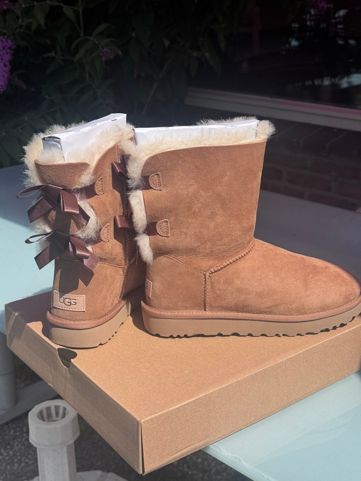 UGGs Baily Bow II splinternieuw!, Bruin, Snowboots, Nieuw, Ophalen of Verzenden