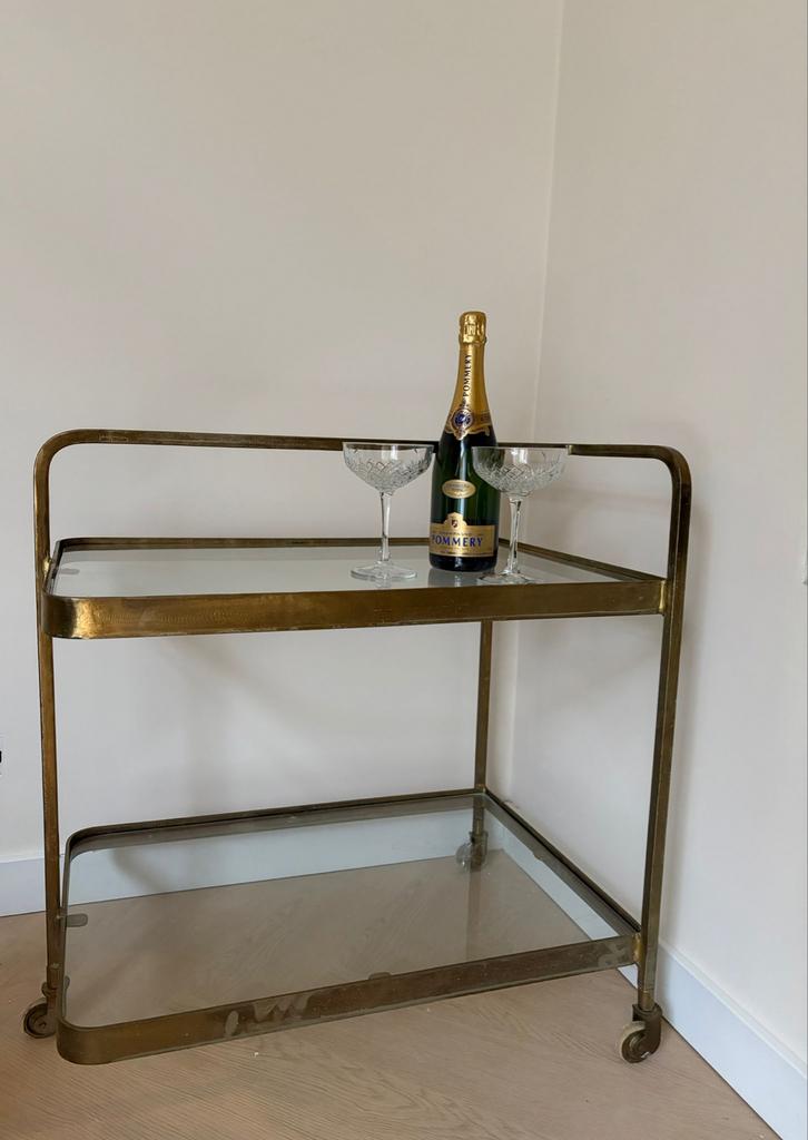 Nordal trolley / sidetable / drankentrolley op wielen, Huis en Inrichting, Tafels | Sidetables, Ophalen, Gebruikt, 50 tot 100 cm