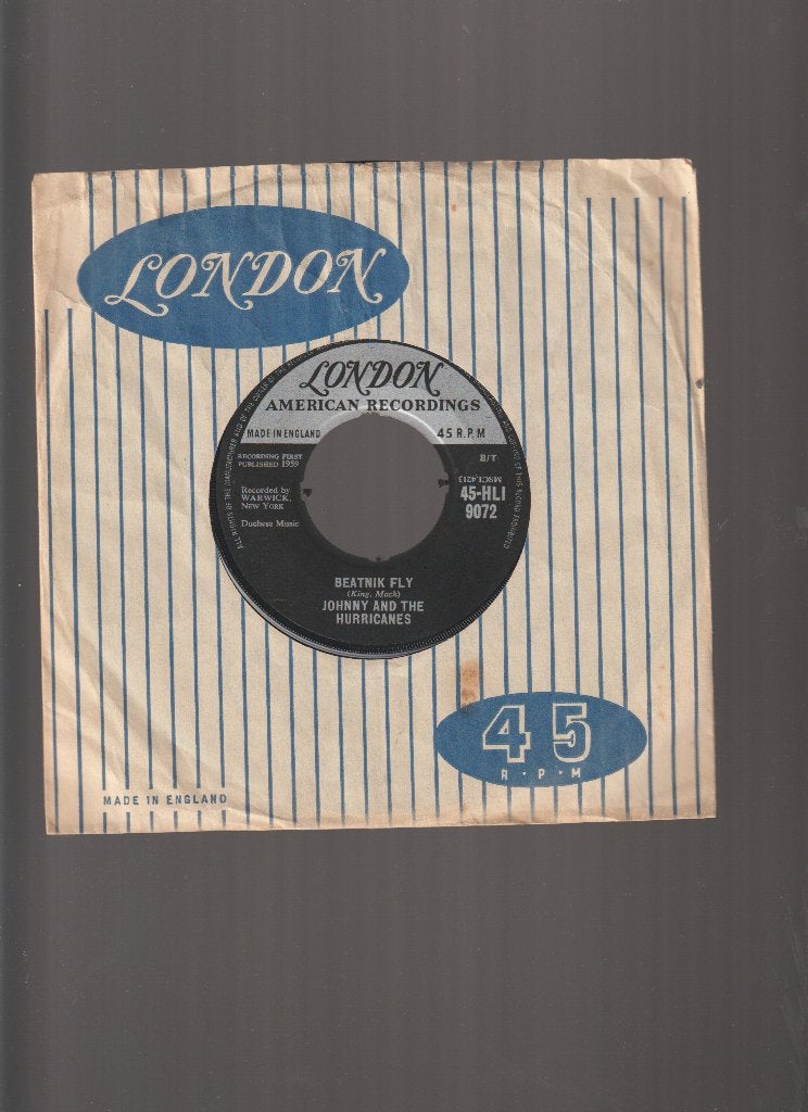 JOHNNY & THE HURRICANES  --  BEATNIK  FLY // ROCK  'N'  ROLL, Verzenden, Originele persing, 7 inch, Zo goed als nieuw