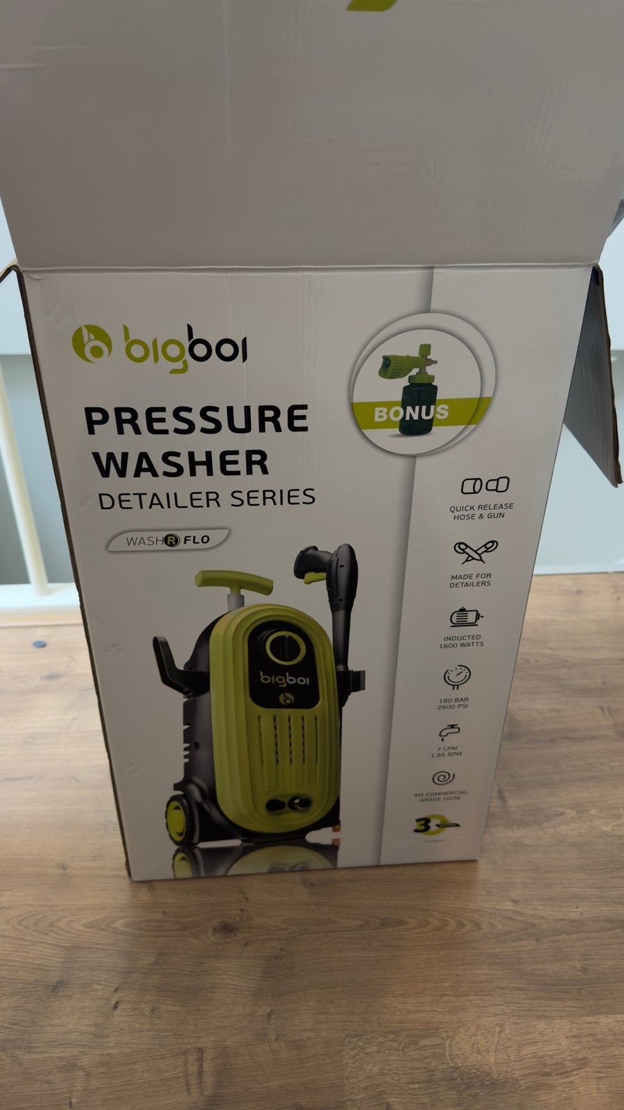 Big boi washr flo hogedrukreiniger, Ophalen of Verzenden, Zo goed als nieuw, Elektrisch