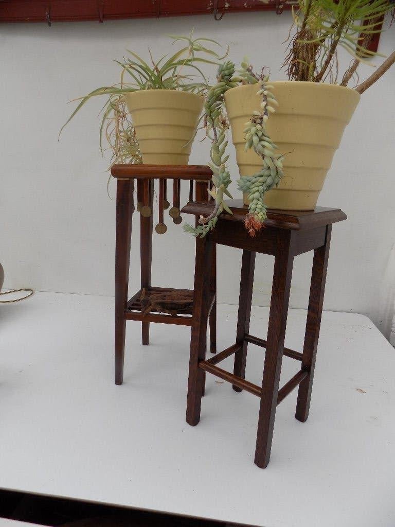 Vintage tafeltje plantenkrukje bijzettafeltje etagiere, Ophalen of Verzenden, Gebruikt