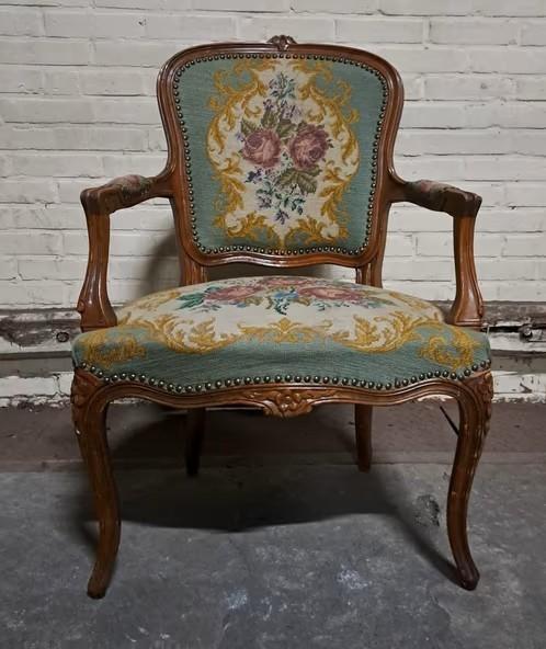 Antieke brocante Louis XV stoel, Ophalen