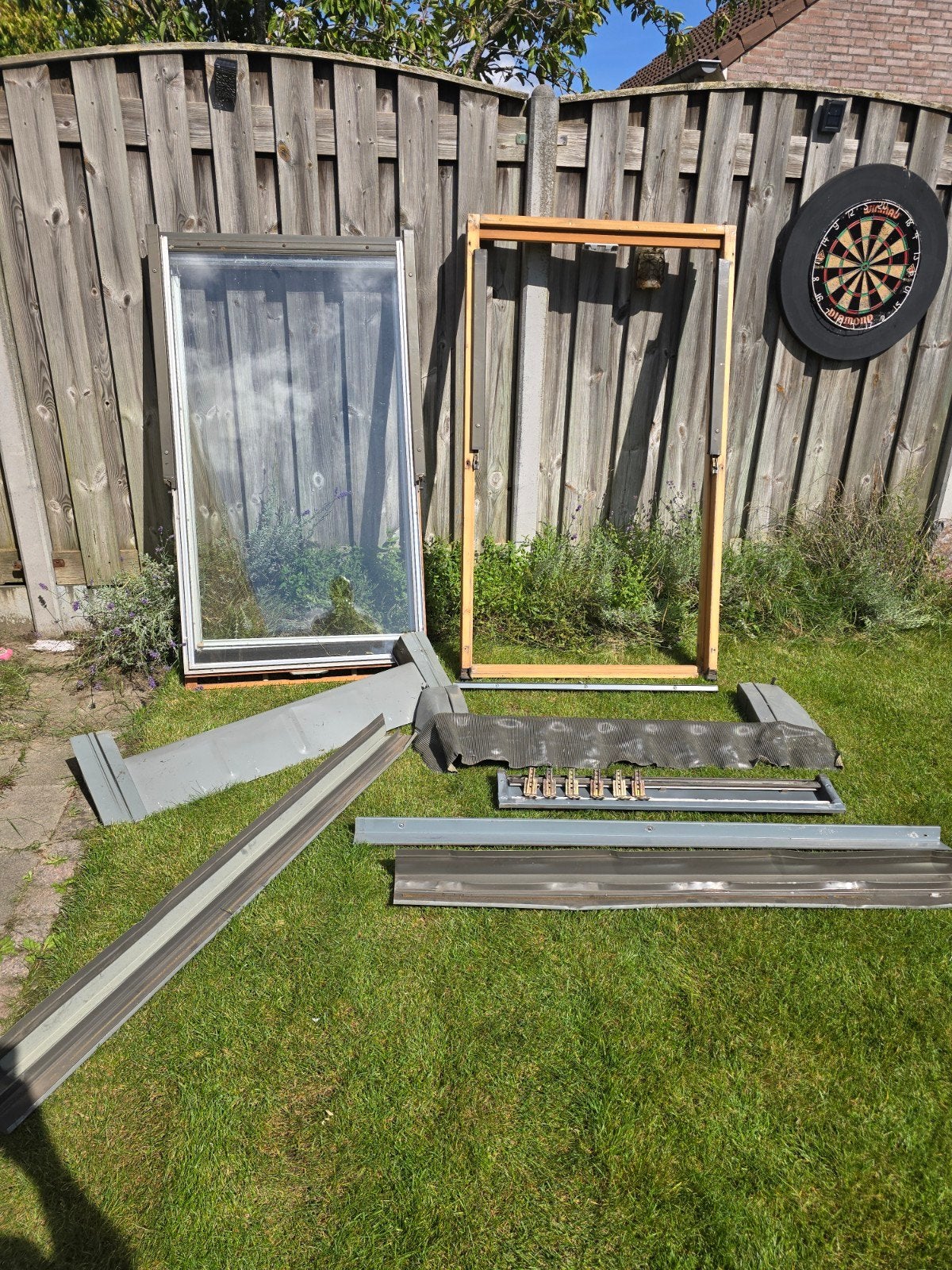 Velux Dakraam GGL 410 94x160 met rolgordijn en frame, Ophalen, Gebruikt, 80 tot 120 cm, 120 tot 160 cm