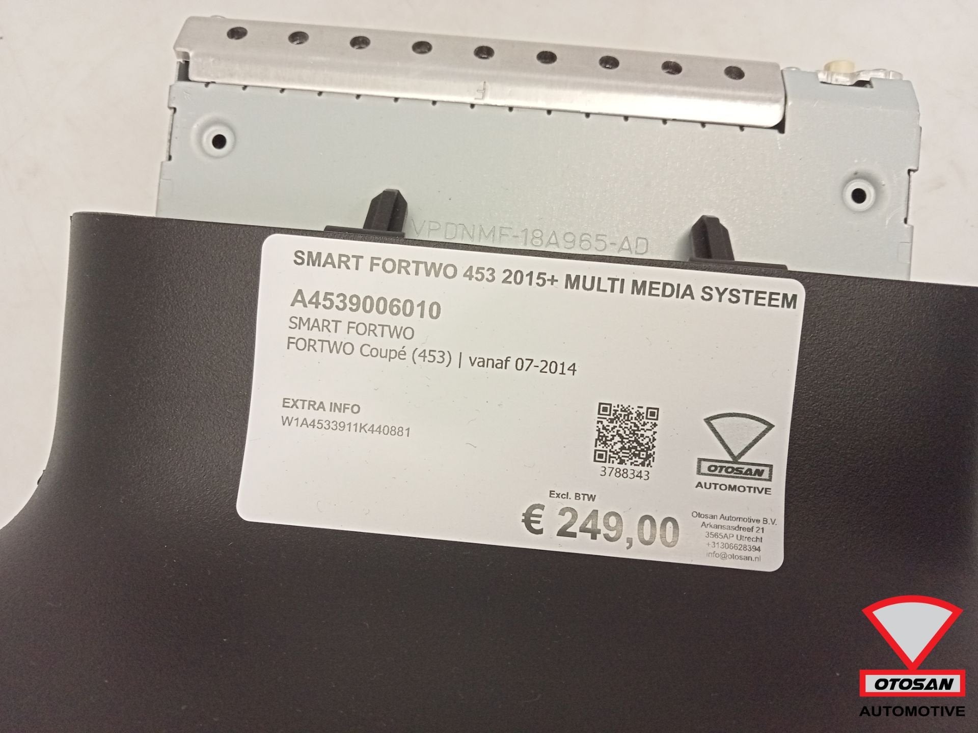 Smart Fortwo 453 2015+ Multi Media Systeem A4539006010, Gebruikt, Mercedes-Benz AG, Ophalen of Verzenden, Mercedesstrasse 120
70372  Stuttgart, DE