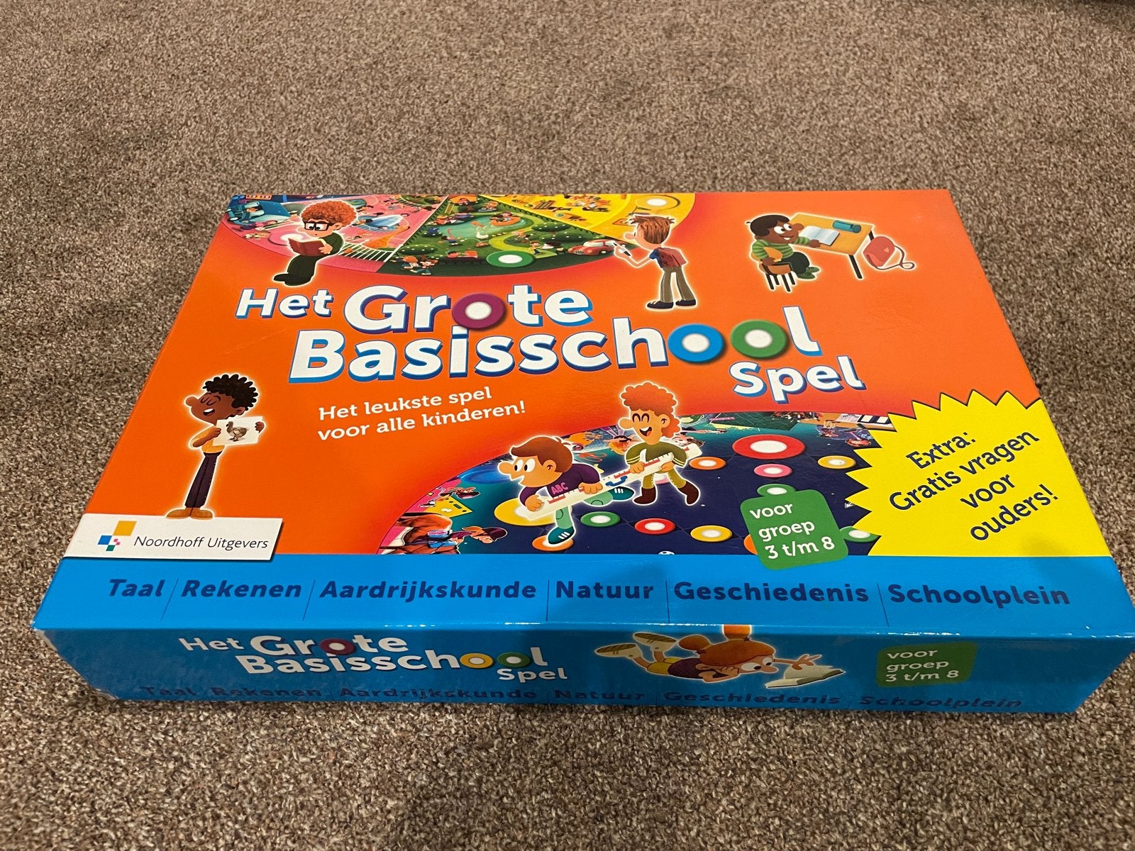 Het Grote Basisschool Spel - Educatief bordspel, Drie of vier spelers, Ophalen of Verzenden, Zo goed als nieuw