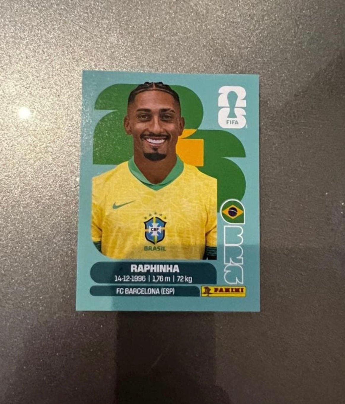 Raphinha Brazilie WK 2026 Panini, Ophalen of Verzenden, Zo goed als nieuw, Sticker