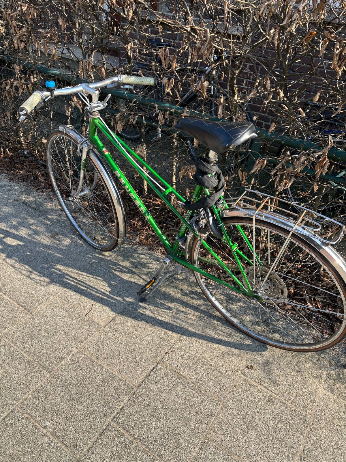 Vintage Peugeot racefiets - Groen, 26 inch, 15 tot 20 versnellingen, Ophalen, Overige merken