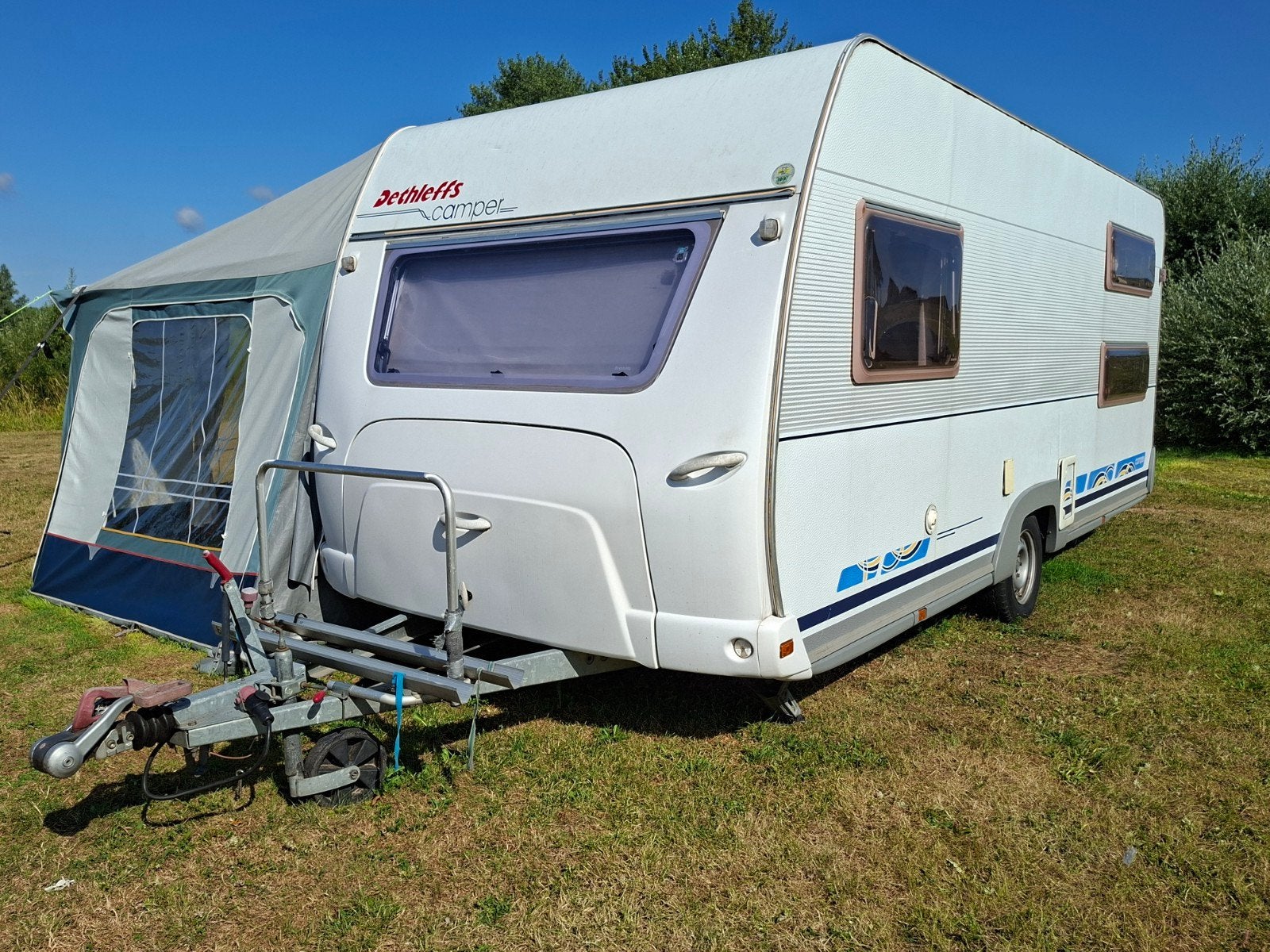 Dethleffs Camper caravan stapelbed en 2 x 2 pers bed, Rondzit, Koelkast, Particulier, Dethleffs