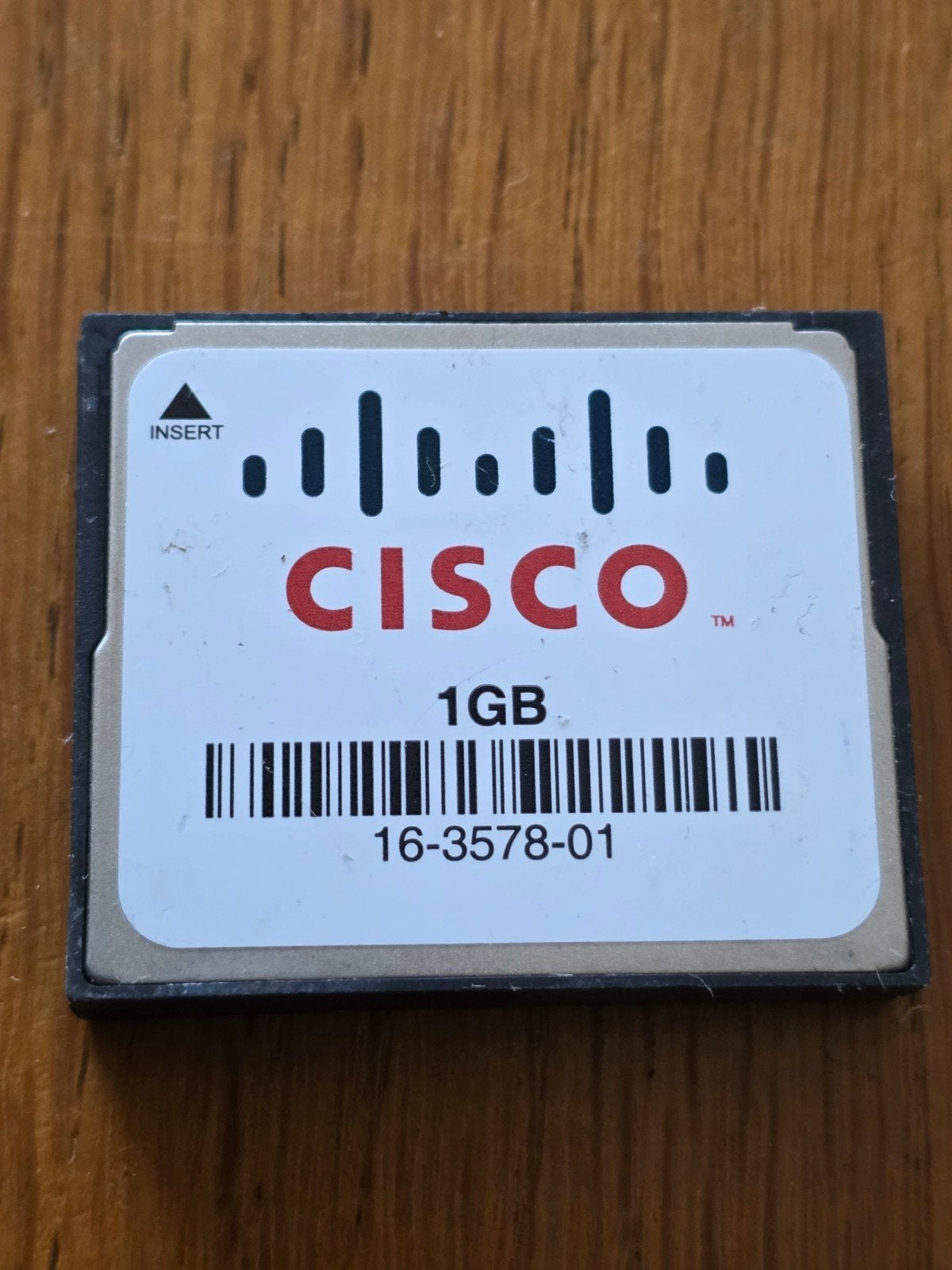 Cisco Compact Flash Kaart 1GB - Model 16-3578-01, Gebruikt, Cisco, Compact Flash (CF), Overige